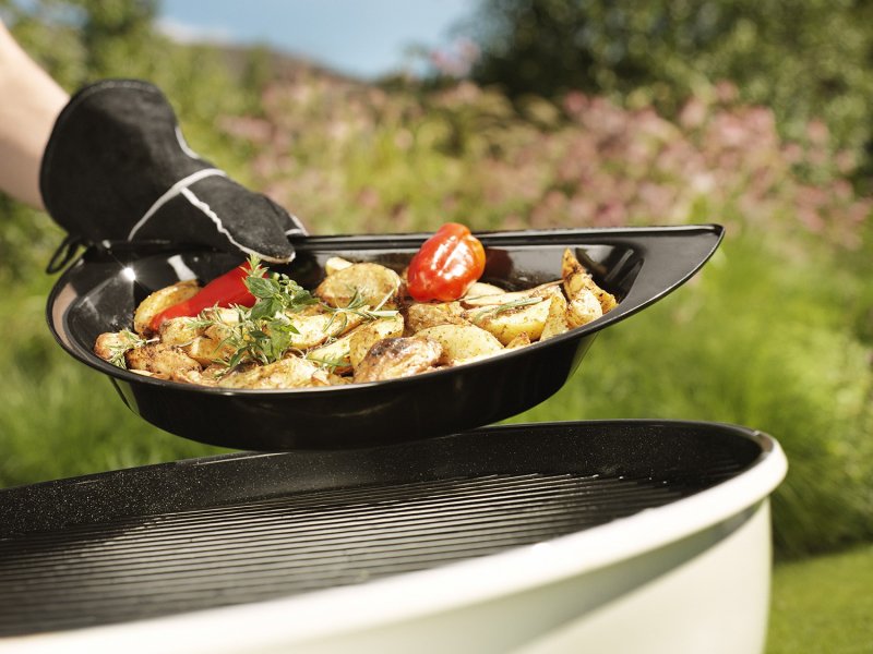 Outdoorchef Gourmet Halbmond Kochset / Grillschalen porzellanemailliert / 2 teilig