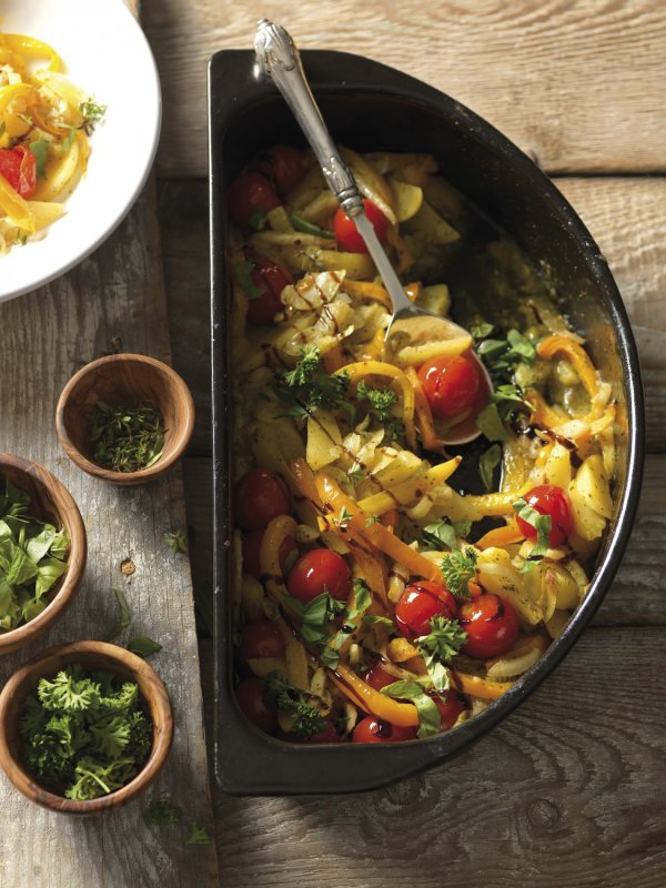 Outdoorchef Gourmet Halbmond Kochset / Grillschalen porzellanemailliert / 2 teilig