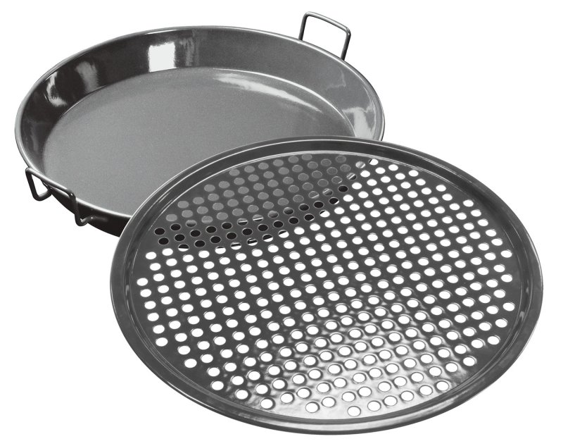 Outdoorchef Gourmet Set 2-teilig (Pfanne Ø 40cm und Pizzablech Ø 39cm, emailliert)