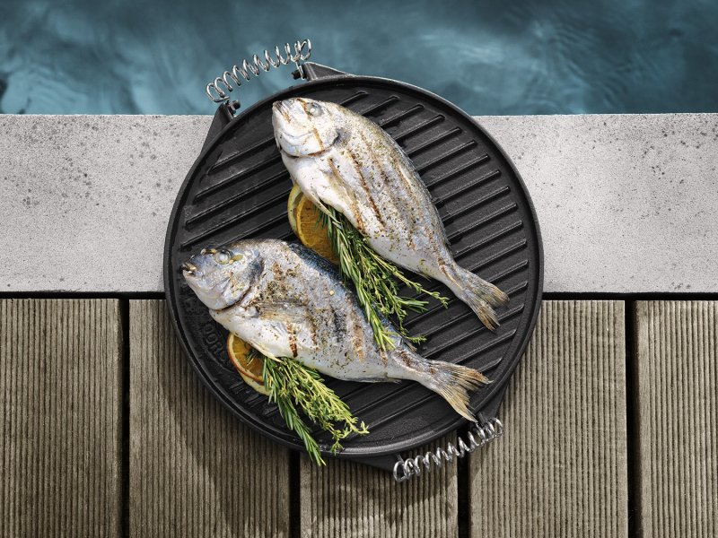 Outdoorchef Gussplatte / Grillplatte rund Ø 39cm - Retoure