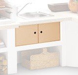 Palazzetti Outdoor Küche: Metalltüren, 78 cm x 33 cm, Farbe Pfirsich