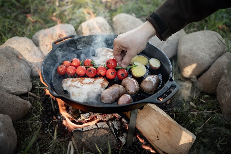Petromax Feuerpfanne Gusseisen fp40h-t mit zwei Henkeln