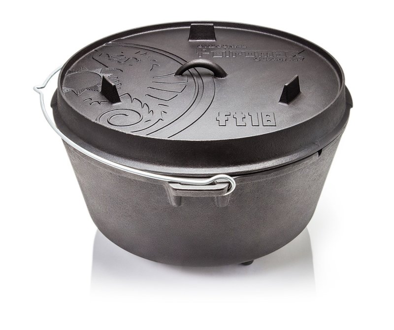 Petromax Dutch Oven ft18 - mit Füssen, 16,1 L