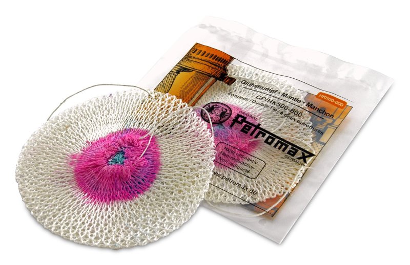 Petromax Zweiloch‐Glühstrumpf für Petroleumlampe HK500 im 5er‐Set