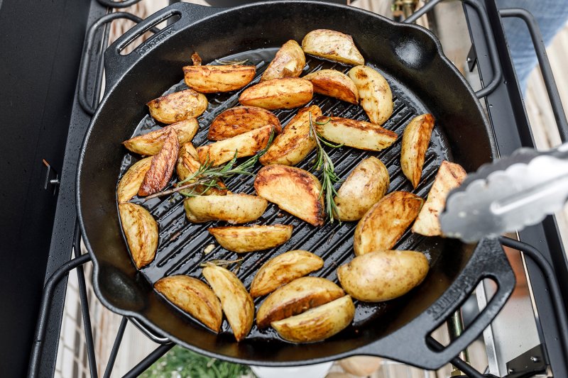 Petromax Grillpfanne Gusseisen gp35h mit zwei Henkeln