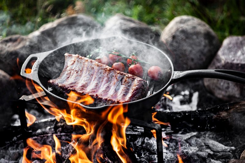 Petromax Grillpfanne Gusseisen gp30 mit Stiel