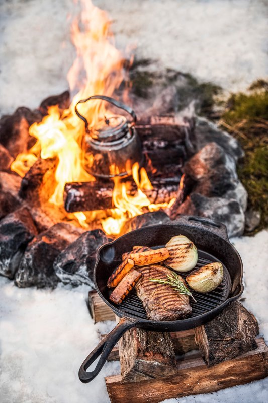 Petromax Grillpfanne Gusseisen gp30 mit Stiel