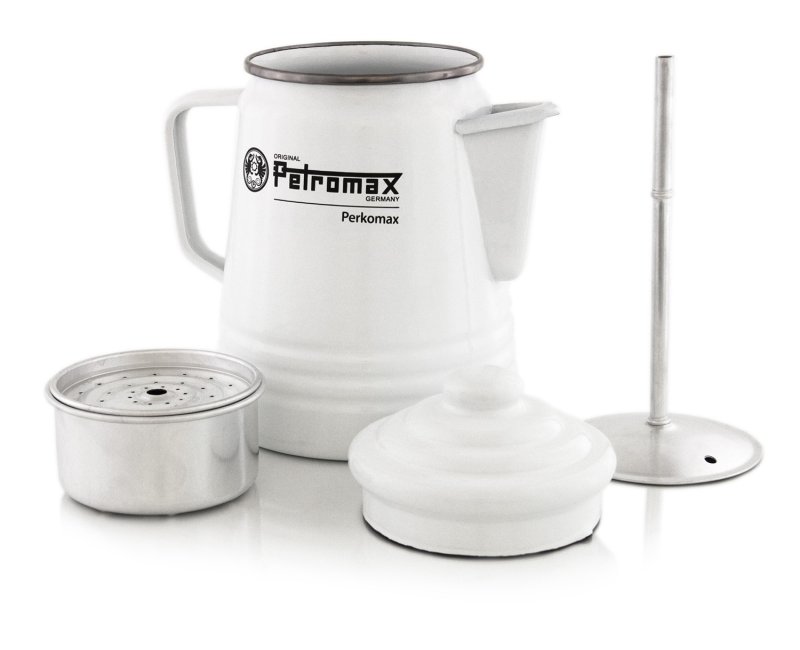 Petromax Tee- und Kaffee-Perkolator / weiß emailliert (1,3 Liter)