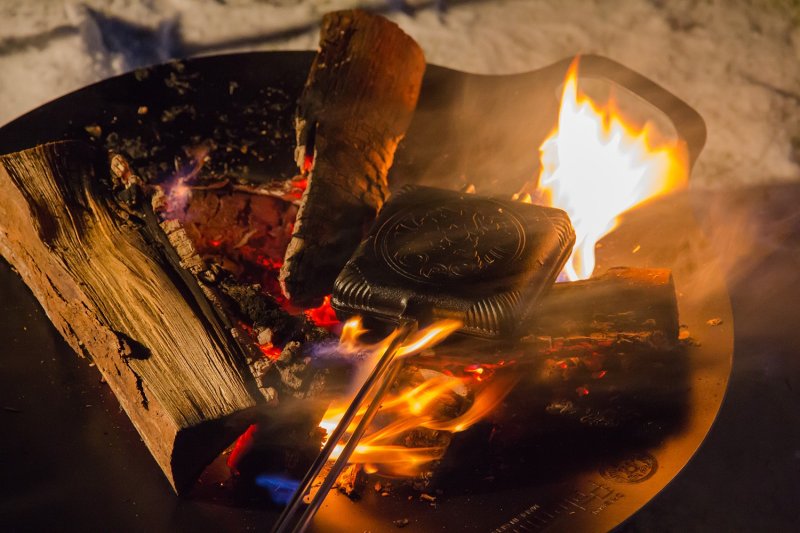 Petromax Sandwicheisen lang