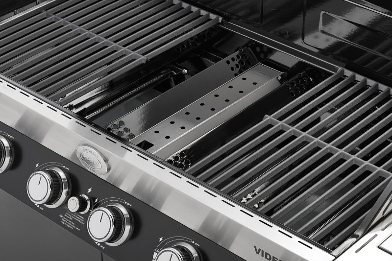 Rösle Edelstahl Räucherbox für Allflame / Videro Gasgrills