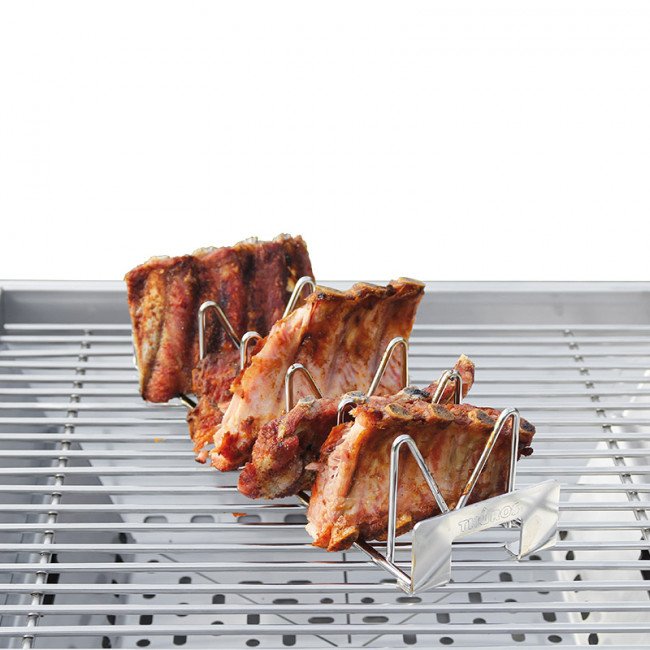 Thüros Edelstahl Spareribs Halter und Fischbräter