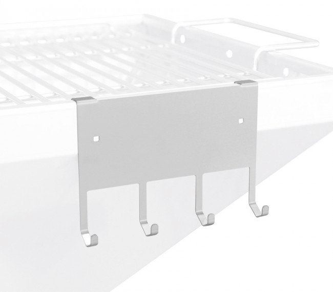 Thüros Grillbesteck Halterung / Hakenleiste aus Edelstahl für TKE Säulengrills