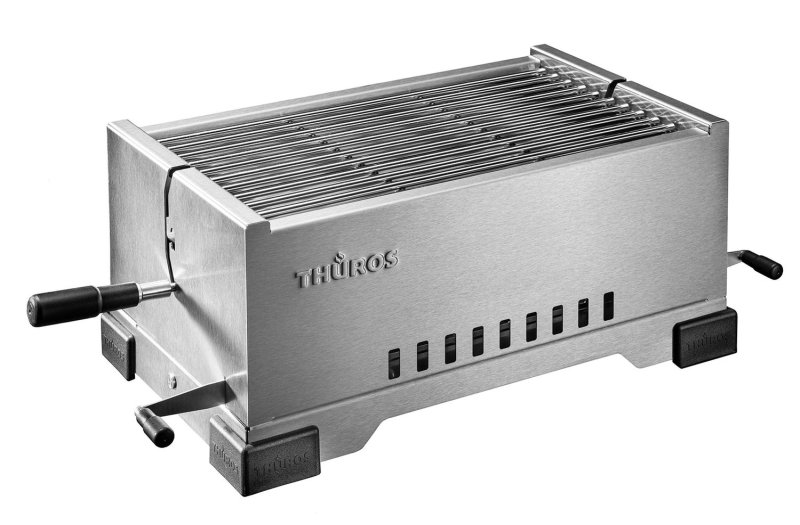 Thüros PRO1 - modularer Holzkohle Tischgrill mit Edelstahlrost