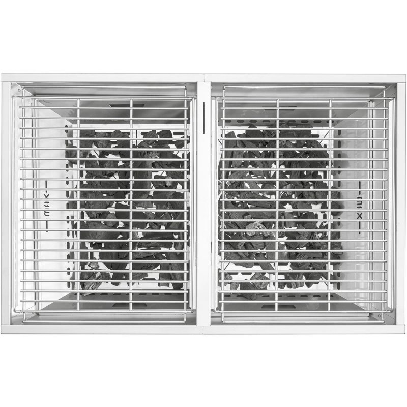 Thüros Holzkohlegrill T5 / Edelstahl Säulengrill 50x80 cm