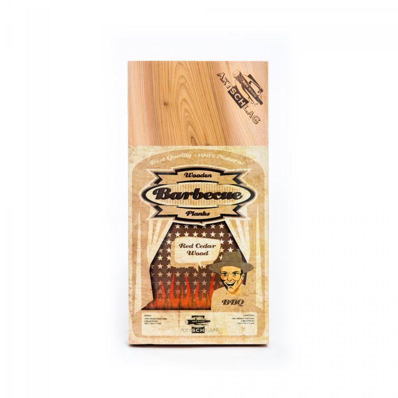 Axtschlag Räucherbretter (Wood Planks) 3er Pack Western Red Cedar - Rotzeder 30 x 15cm