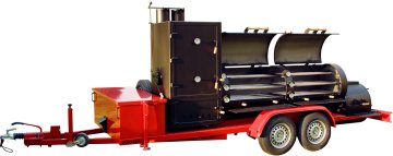 JOE´s Barbeque JOE´s 30&quot; Extended Catering Smoker Trailer mit Doppelachse