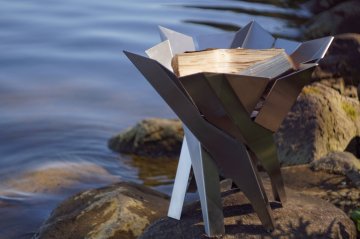 SvenskaV Feuerkorb Phoenix L - Ø 45 cm - Rohstahl
