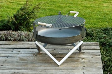SvenskaV Grillaufsatz für Feuerschale Ø 63 cm - Edelstahl Grillrost