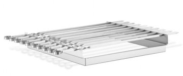 THÜROS Edelstahl Grillablage Beidseitig Für T3 Grill 42x42 Cm