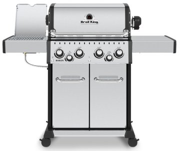 Broil King Baron S490 IR Gasgrill inkl. Drehspieß + Infrarot-Seitenbrenner - Modell 2025