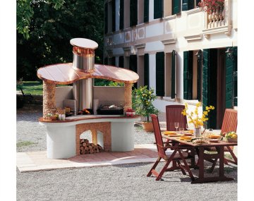 Palazzetti Grillkamin Sumatra Cotto inkl. Montagematerial