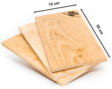 Axtschlag Räucherbretter Kirsche / Wood Planks Cherry - 30 x 15 cm / 3er Pack