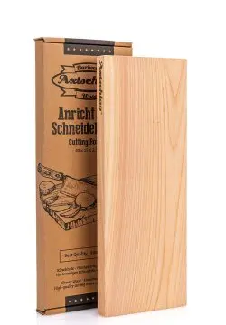Axtschlag Anricht- und Schneidebrett aus Kirschholz / S 40 x 15 x 2,5 cm