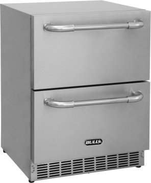 BULL Outdoor Schubladen-Kühlschrank Premium / Edelstahl / IPX4 spritzwassergeschützt