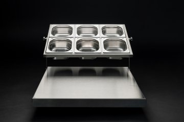 Beefer Pizzastation inkl. 6 Edelstahlschalen (GN 1/6 / H 65 mm)