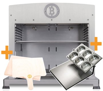Beefer Twin PRO Gasgrill - Pizza-Edition mit Pizzastation, Pizzastein und Pizzaschieber