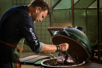 Big Green Egg Bratenkorb / Rippenhalter aus Edelstahl 2XL / XLarge / Large