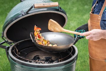 Big Green Egg Carbonstahl Wok Ø 40 cm mit Bambusspatel XLarge / Large