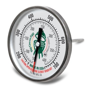 Big Green Egg Ersatz Deckelthermometer Tel-Tru für Medium / Small / MiniMax / Mini