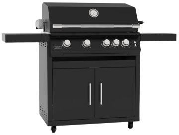 Brabura Gasgrill Fusion 400 RM - 4-Brenner / Schwarz - inkl. Rotisserie