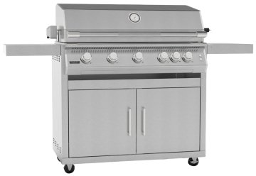 Brabura Gasgrill Fusion 500 RS - 5-Brenner / Edelstahl - inkl. Rotisserie