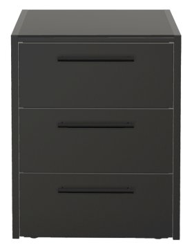 Brabura Outdoor Küche - CT 60 Schrankmodul mit Schubladen - Anthracite Grey / Nero Zimbabwe