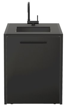 Brabura Outdoor Küche - CT 60 Schrankmodul mit Spüle - Anthracite Grey / Nero Zimbabwe
