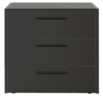 Brabura Outdoor Küche - CT 90 Schrankmodul mit Schubladen - Anthracite Grey / Nero Zimbabwe