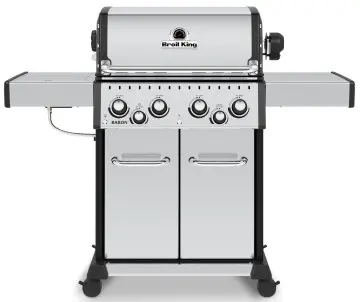 Broil King Baron S490 IR Gasgrill inkl. Drehspieß + Infrarot-Seitenbrenner - Modell 2025