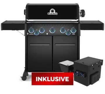 Broil King Baron 590 X Shadow Gasgrill / Pelletgrill - mit Pelletmodul 500