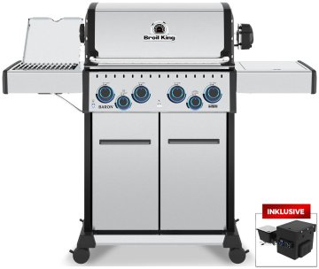 Broil King Baron S 490 IRX Gasgrill / Pelletgrill - mit Pelletmodul 400