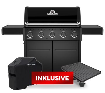Broil King Crown 520 Shadow Gasgrill - inkl. Abdeckhaube und Grillplatte - Modell 2026