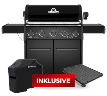 Broil King Crown 590 Shadow Gasgrill - inkl. Abdeckhaube und Grillplatte - Modell 2026