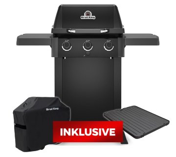 Broil King GEM 310 Shadow Gasgrill - inkl. Abdeckhaube und Grillplatte - Modell 2026