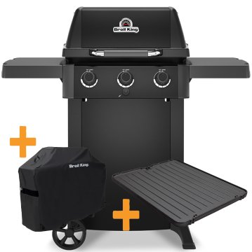 Broil King GEM 310 Shadow Gasgrill - inkl. Abdeckhaube und Grillplatte - Modell 2026