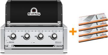 Broil King Regal 420 Black Einbaugrill - Grillfürst Deal mit zusätzlichen Edelstahl Grillrosten - Modell 2025