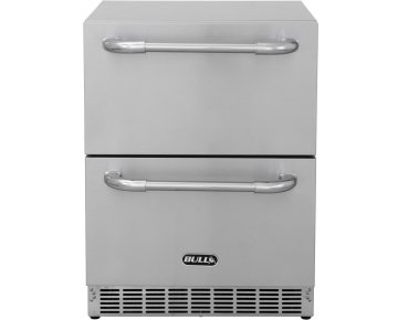 BULL Outdoor Schubladen-Kühlschrank Premium / Edelstahl / IPX4 spritzwassergeschützt