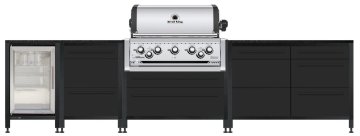 BURN Outdoorkitchen: BURN BBQ Outdoor Küche mit Broil King Imperial 570 PRO und Kühlschrank