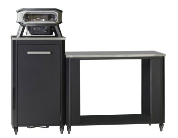 COZZE Outdoor Küche / 175 x 60 x 110 cm - inkl. COZZE Gas Pizzaofen 34 cm (13&quot;) mit rotierendem Pizzastein