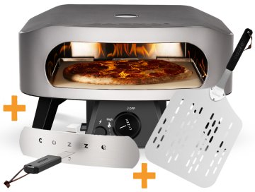 COZZE Pizzaofen Gas CLASSIC / 34 cm (13&quot;) - inkl. Hitzeschild + Pizzaschieber